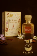 Photo lifestyle La Rouge Baroque Maison Alhambra – parfum oriental floral de luxe aux notes de jasmin et safran