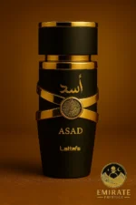 Flacon Asad de Lattafa – Eau de parfum orientale pour homme – Emirate Prestige