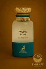 notes fraîches et marines parfum PACIFIC BLUE Emirate Prestige flacon luxe océan agrumes